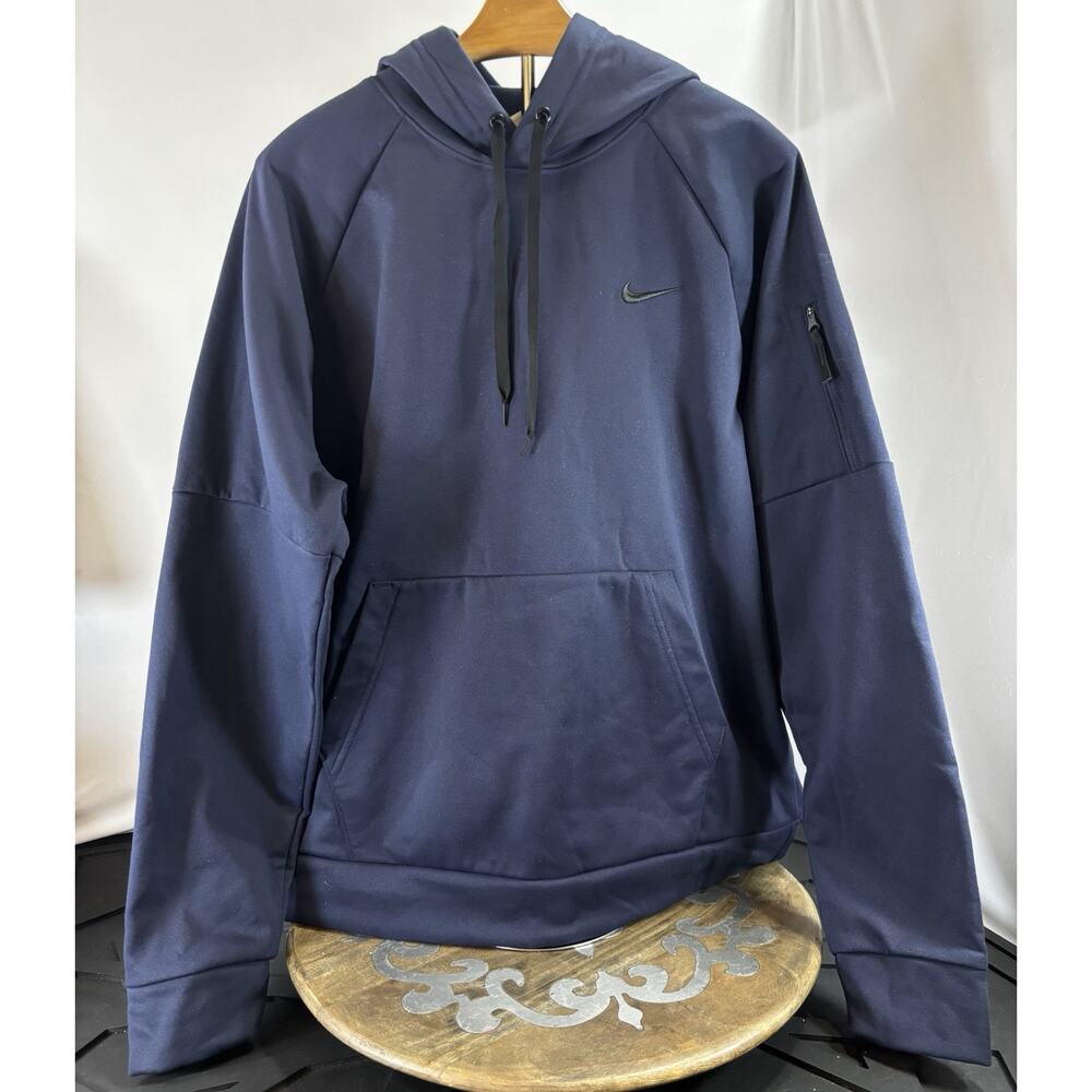 Nike Hoodie Mens Large Blue Running Pullover